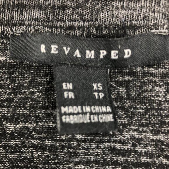 Revamped Dark Grey Heathered Long Sleeve Crew Neck Shirt size XS - Picture 3 of 15